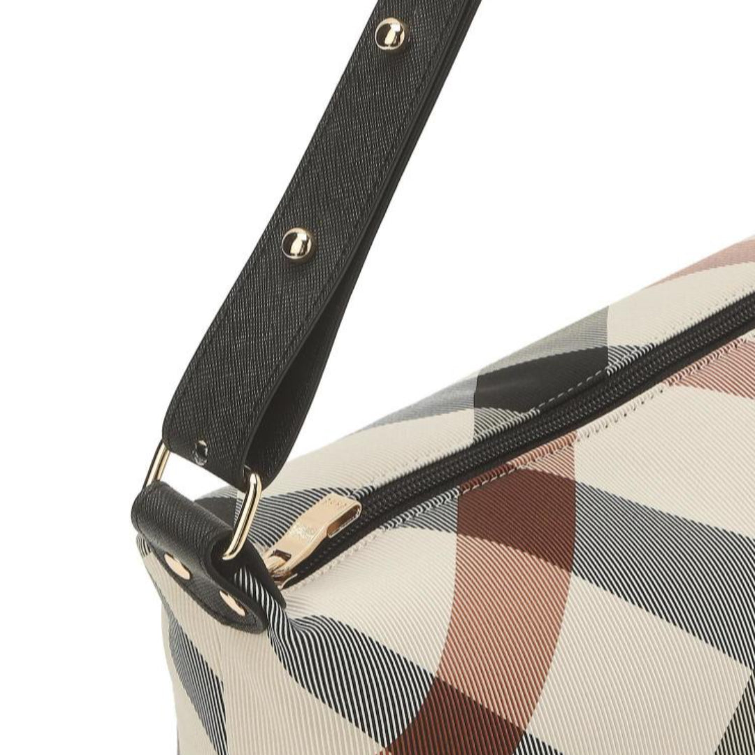 [DAKS] Beige Diagonal Big Check Tas Bahu Ringan Beige Dark Beige Women's Golf Daily Bag / dari Seoul, Korea