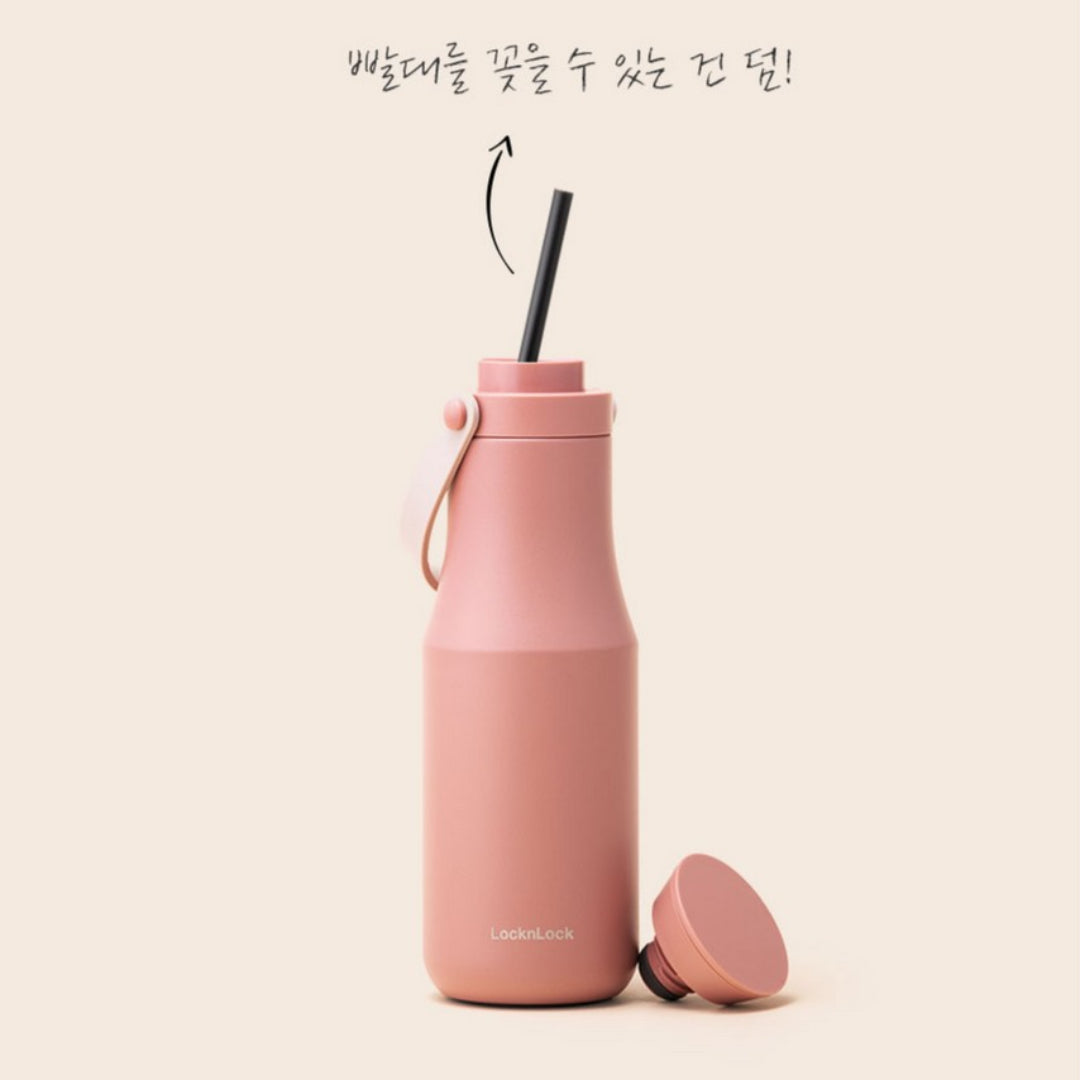 [LocknLock] Metro Double Tumbler 470ml Desain Keren Portable Silence Stopper Keep Cool Hot On the Go / dari Seoul, Korea