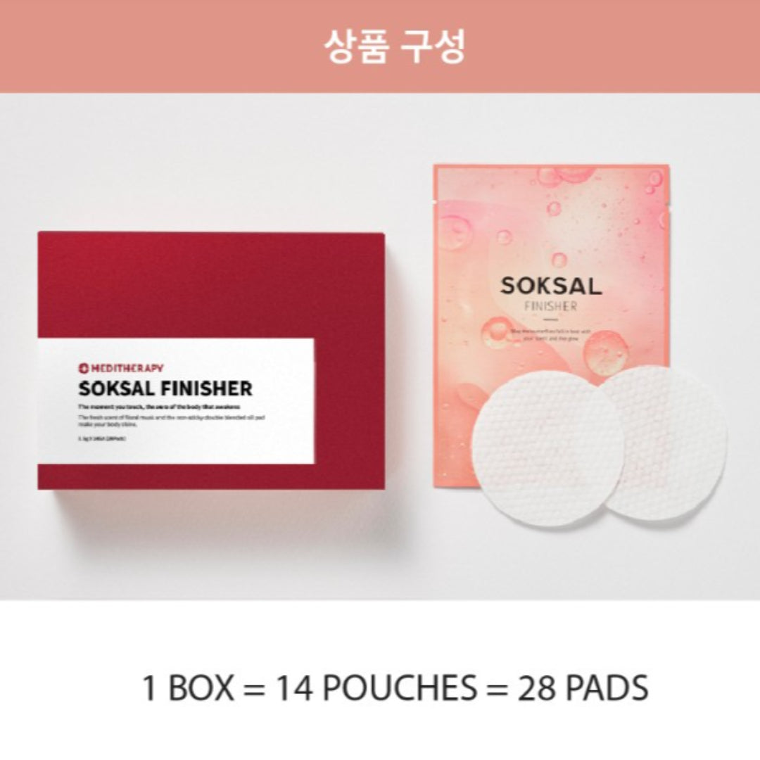 [MEDITHERAPY] SOKSAL Finisher Body Pads Moisturizing Moisture Supply Susunan Tekstur Kulit Lapisan Wangi Mengkilap / dari Seoul, Korea