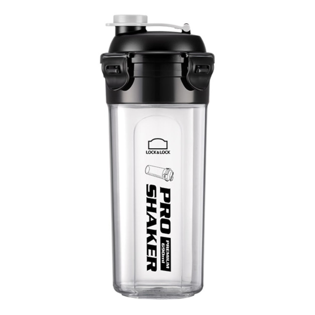 [LocknLock] Pro Shaker 690ml Tritan Shake Bottle Botol Air Kesehatan Suplemen Protein Botol Air Blender Bubuk / dari Seoul, Korea