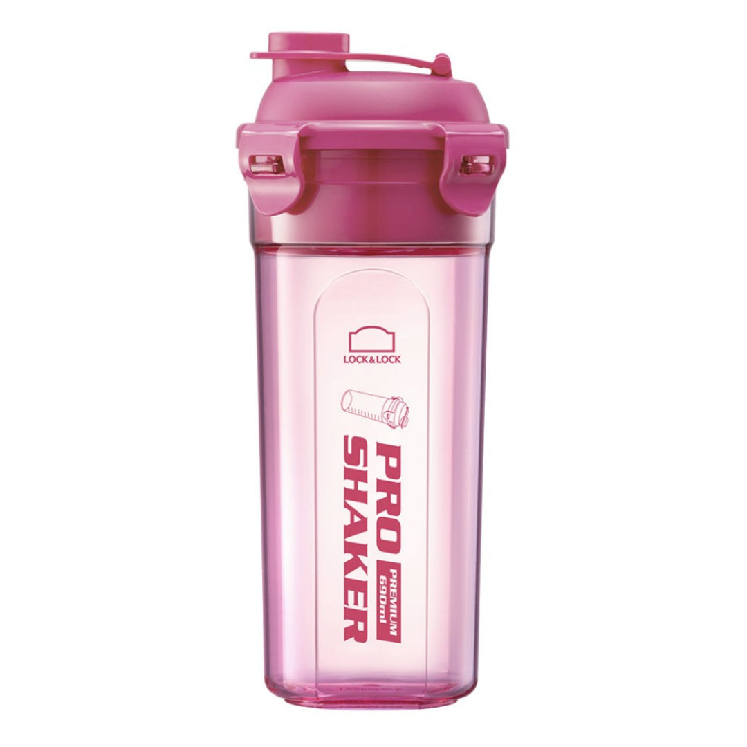 [LocknLock] Pro Shaker 690ml Tritan Shake Bottle Botol Air Kesehatan Suplemen Protein Botol Air Blender Bubuk / dari Seoul, Korea