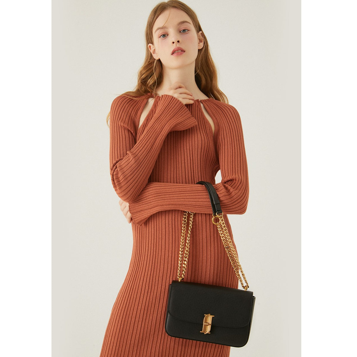 J.ESTINA DELLA SM Shoulder Crossbody Tote Black Leather J.ESTINA DELLA SM Shoulder Crossbody Tote Black Leather