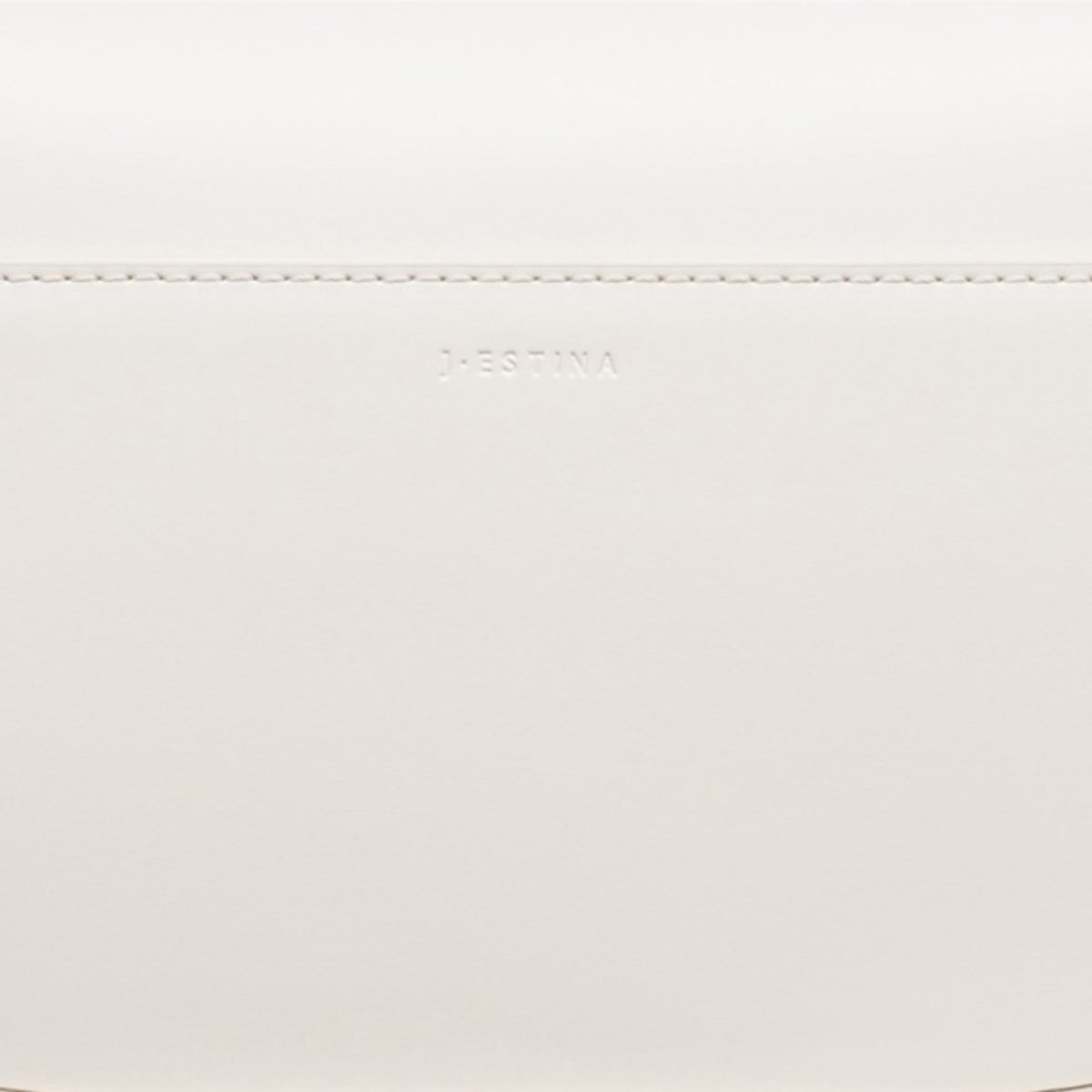 J.ESTINA Classic Leather Bag Ivory HAZEL Line Shoulder Crossbody Bag with Adjustable Length Strap / from Seoul, Korea