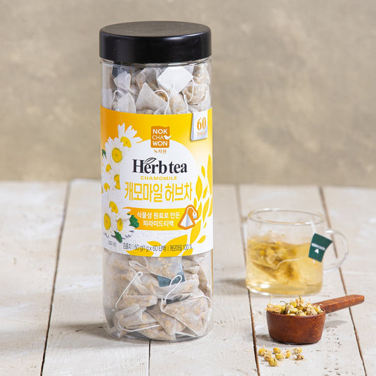 [NOK CHA WON] teh herbal chamomile 60 teh celup harum dan lembut / dari Seoul, Korea