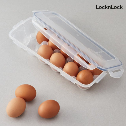 [LocknLock] 12-Egg Case Wadah Penyimpanan 3 Pcs Besar Egg Tray Organizer Kotak Penyimpanan/dari Seoul, Korea