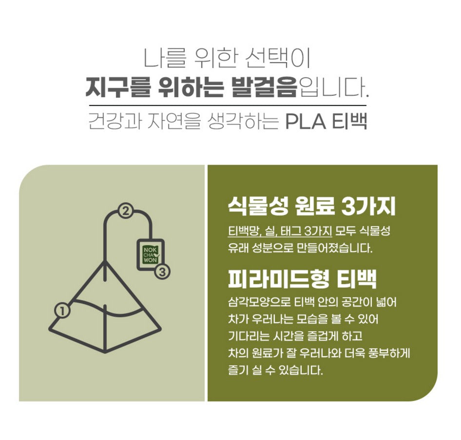 NOK CHA WON Delicious Green Tea Jaksul 60T / from Seoul, Korea